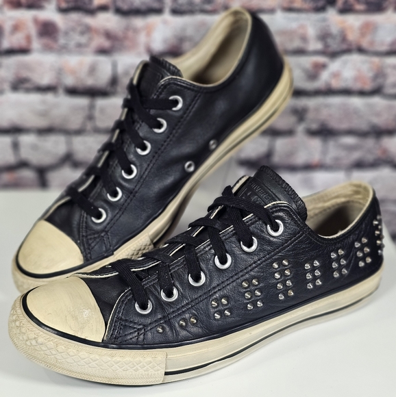 Converse Shoes - Studded leather Converse All-star lows